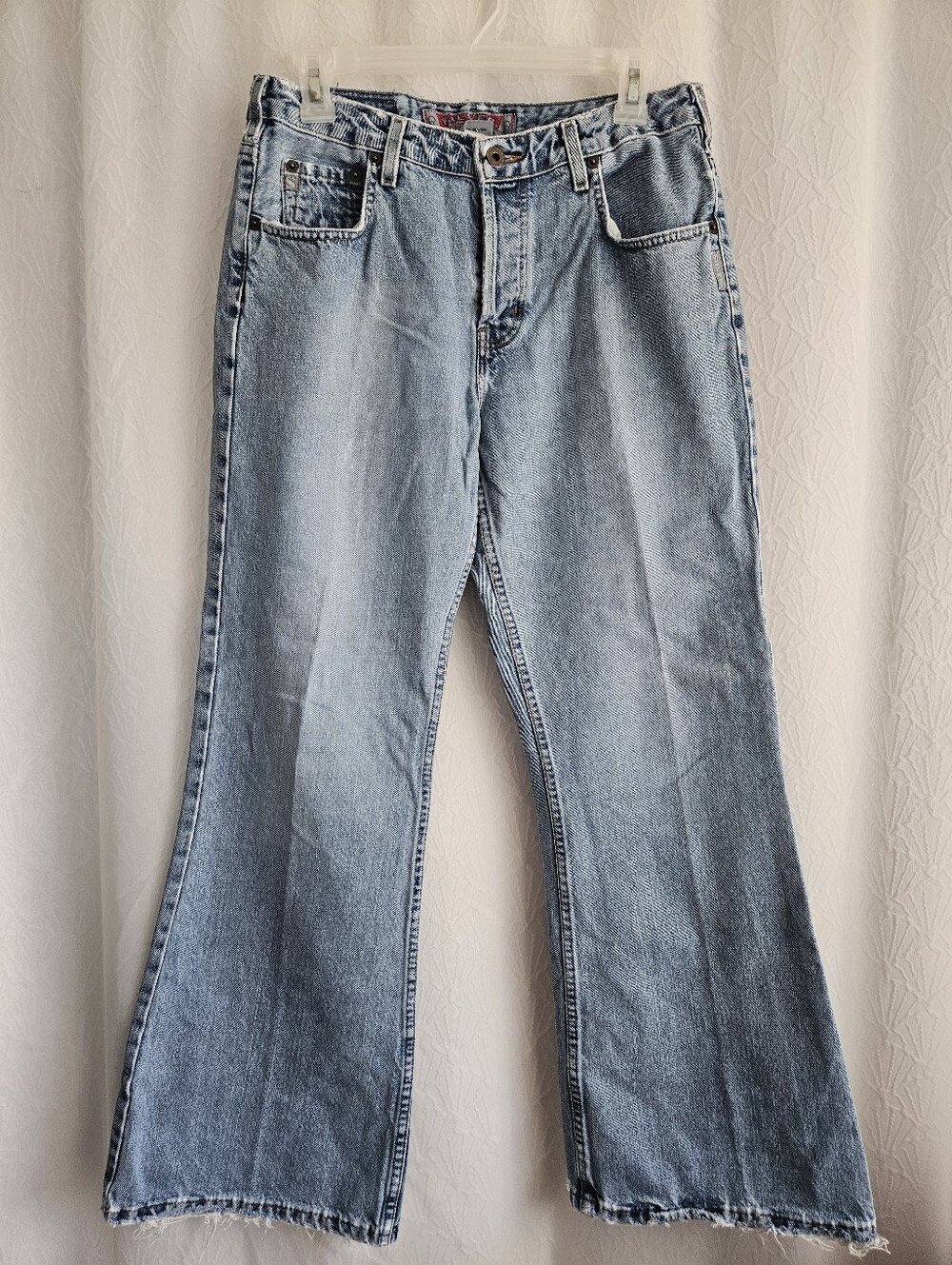 Silver Jeans Light Wash Denim Flare Leg Button Fly 31